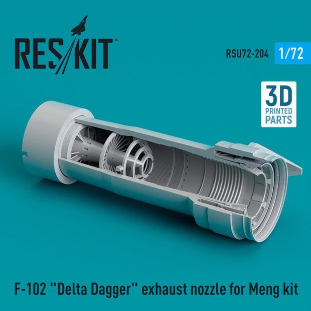 Convair F-102 Delta Dagger Exhaust Nozzle for Meng kit (3D Printed) Scale 1:72 ResKit RSU72-0204