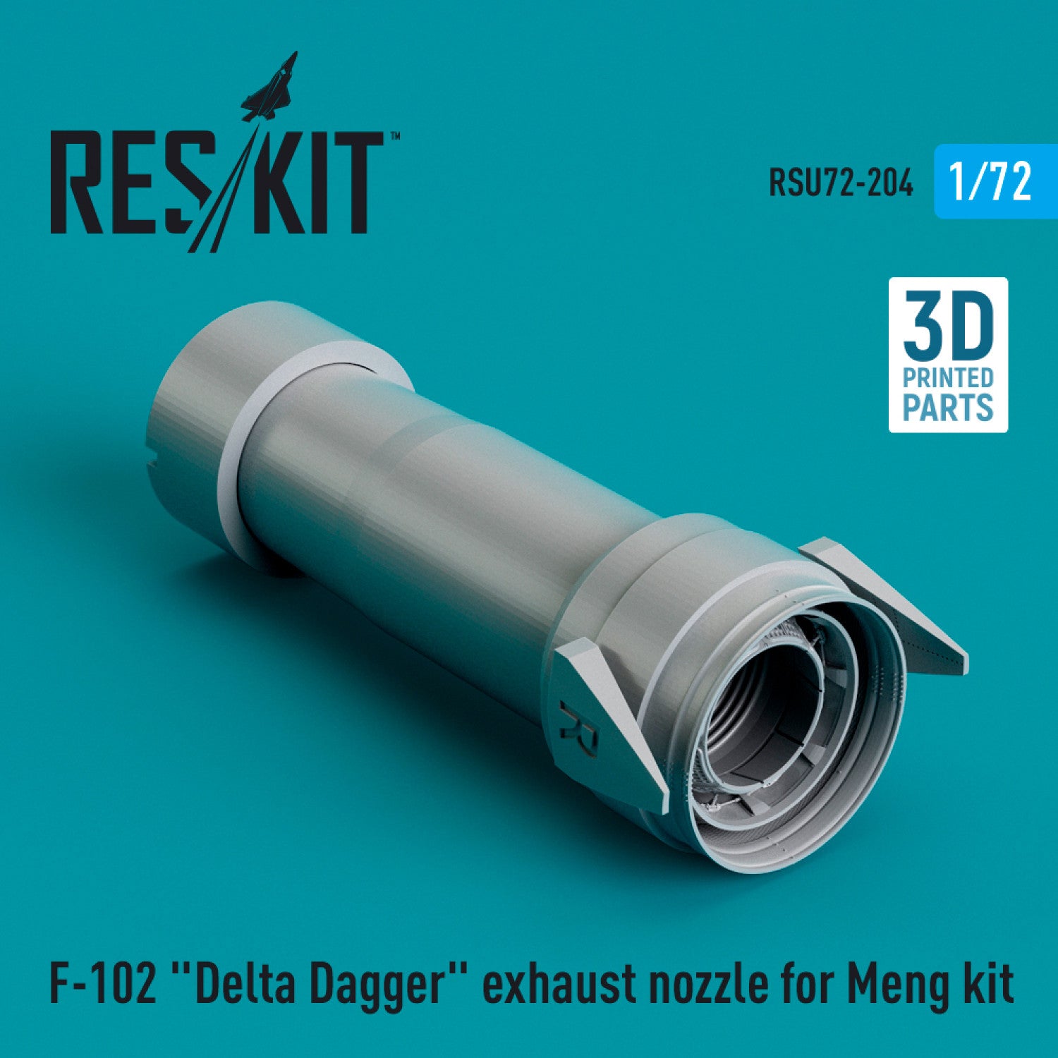 Convair F-102 Delta Dagger Exhaust Nozzle for Meng kit (3D Printed) Scale 1:72 ResKit RSU72-0204