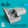 F-111C Cockpit early modification with 3D Decals for Hasegawa kit (3D Printed) Scale 1:72 ResKit RSU72-0207 for Aircraft Model Kit