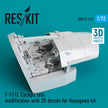 F-111C Cockpit late modification with 3D Decals for Hasegawa kit (3D Printed) Scale 1:72 ResKit RSU72-0212 for Aircraft Model Kit