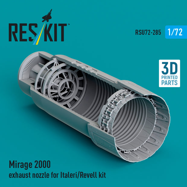 Dassault Mirage 2000 Exhaust Nozzle for Italeri/Revell kit (3D Printed) Scale 1:72 ResKit RSU72-0285 for Aircraft Model Kit