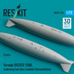 Tornado IDS/ECR 1500L underwing fuel tanks (welded) (German/Italian) (2 pcs) (3D Printed) Scale 1:72 ResKit RSU72-0294