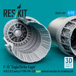 F‑15 Eagle/Strike Eagle (A, B, C, D, E early, J) F100-PW-220 open exhaust nozzles for Academy kit (3D Printed) Scale 1:72 ResKit RSU72-0297