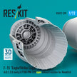 F‑15 Eagle/Strike Eagle (A, B, C, D, E early, J) F100-PW-220 open exhaust nozzles for Revell kit (3D Printed) Scale 1:72 ResKit RSU72-0299
