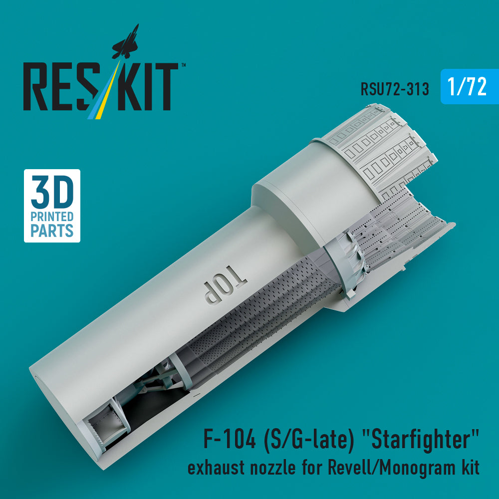 F-104 (S/G-late) Starfighter exhaust nozzle for Revell/Monogram kit (3D Printed) Scale 1:72 ResKit RSU72-0313