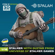 Spalah SP10016 Figure Stalker with guitar from universe of STALKER Scale 1:16