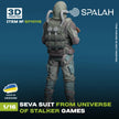 Spalah SP10116 Figure Seva suit from universe of STALKER Scale 1:16 | Detailed 3D Printed Resin Kit