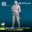 Spalah SP10116 Figure Seva suit from universe of STALKER Scale 1:16 | Detailed 3D Printed Resin Kit