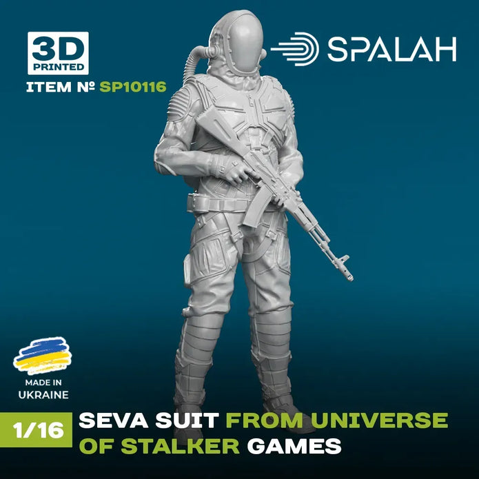 Spalah SP10116 Figure Seva suit from universe of STALKER Scale 1:16 | Detailed 3D Printed Resin Kit