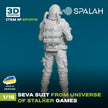Spalah SP10116 Figure Seva suit from universe of STALKER Scale 1:16 | Detailed 3D Printed Resin Kit