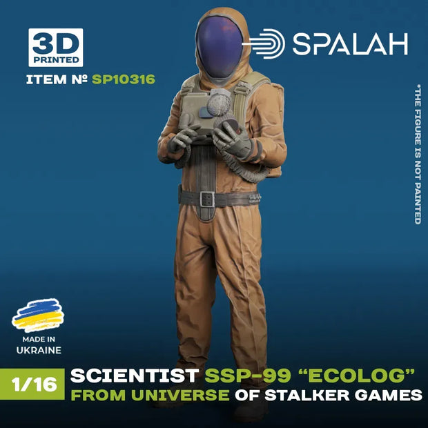 Spalah SP10316 Figure Scientist SSP-99 Ecologist from universe of STALKER Scale 1:16