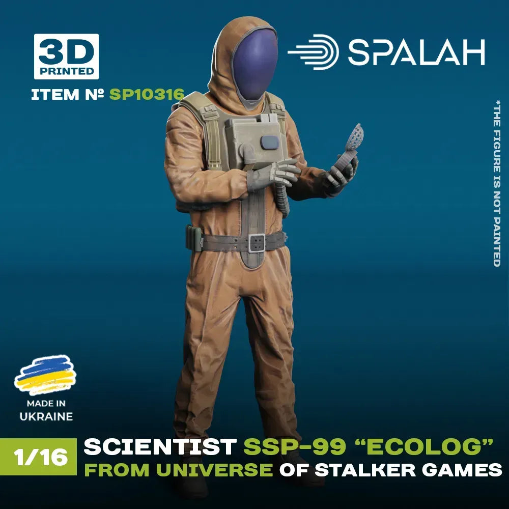 Spalah SP10316 Figure Scientist SSP-99 Ecologist from universe of STALKER Scale 1:16