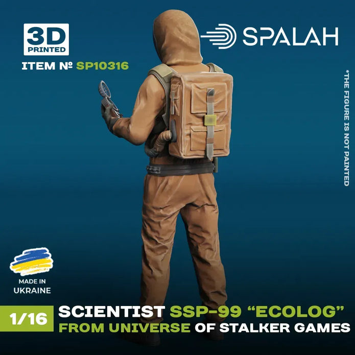 Spalah SP10316 Figure Scientist SSP-99 Ecologist from universe of STALKER Scale 1:16