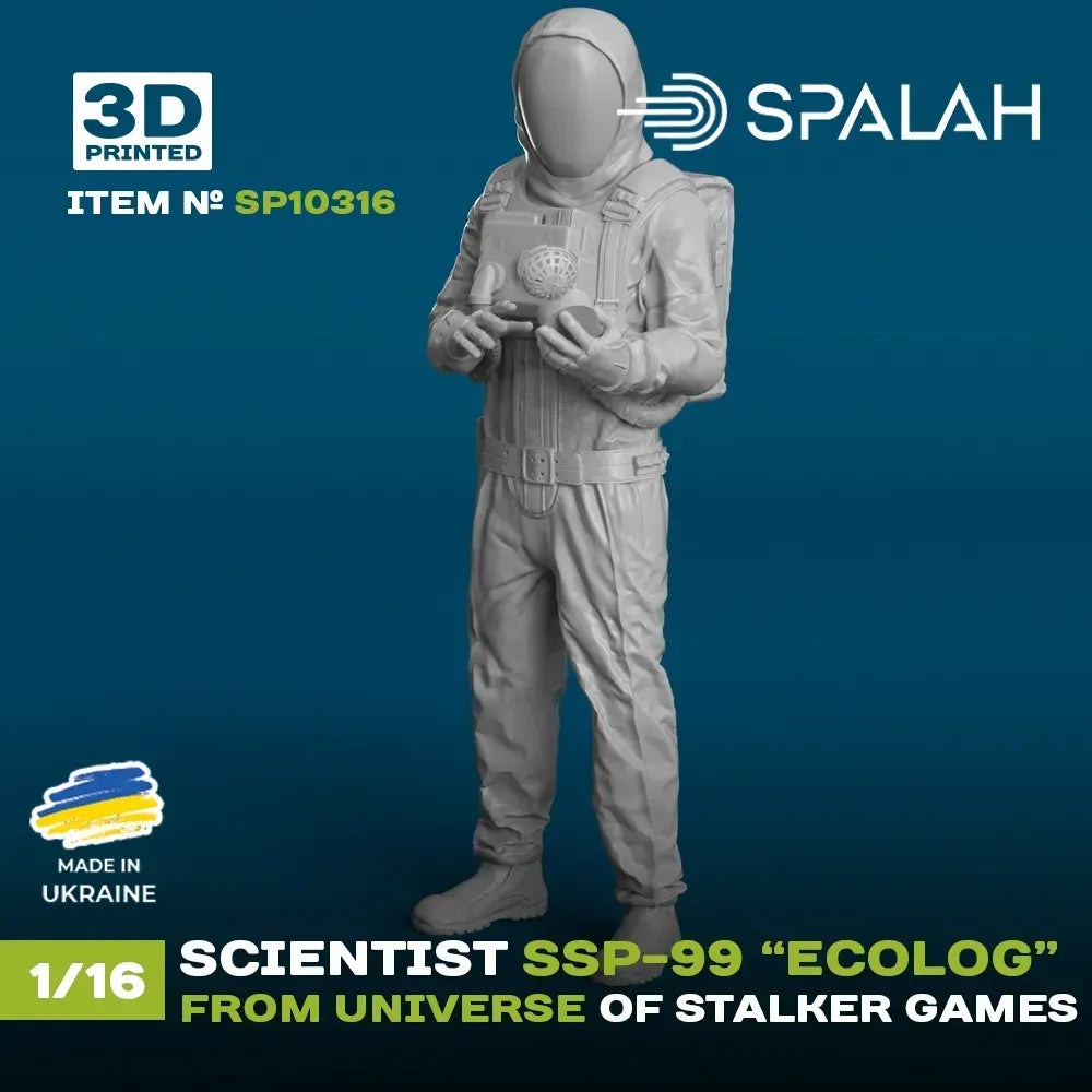 Spalah SP10316 Figure Scientist SSP-99 Ecologist from universe of STALKER Scale 1:16