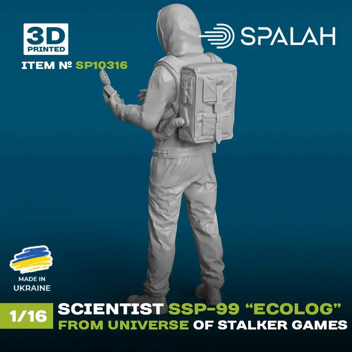 Spalah SP10316 Figure Scientist SSP-99 Ecologist from universe of STALKER Scale 1:16