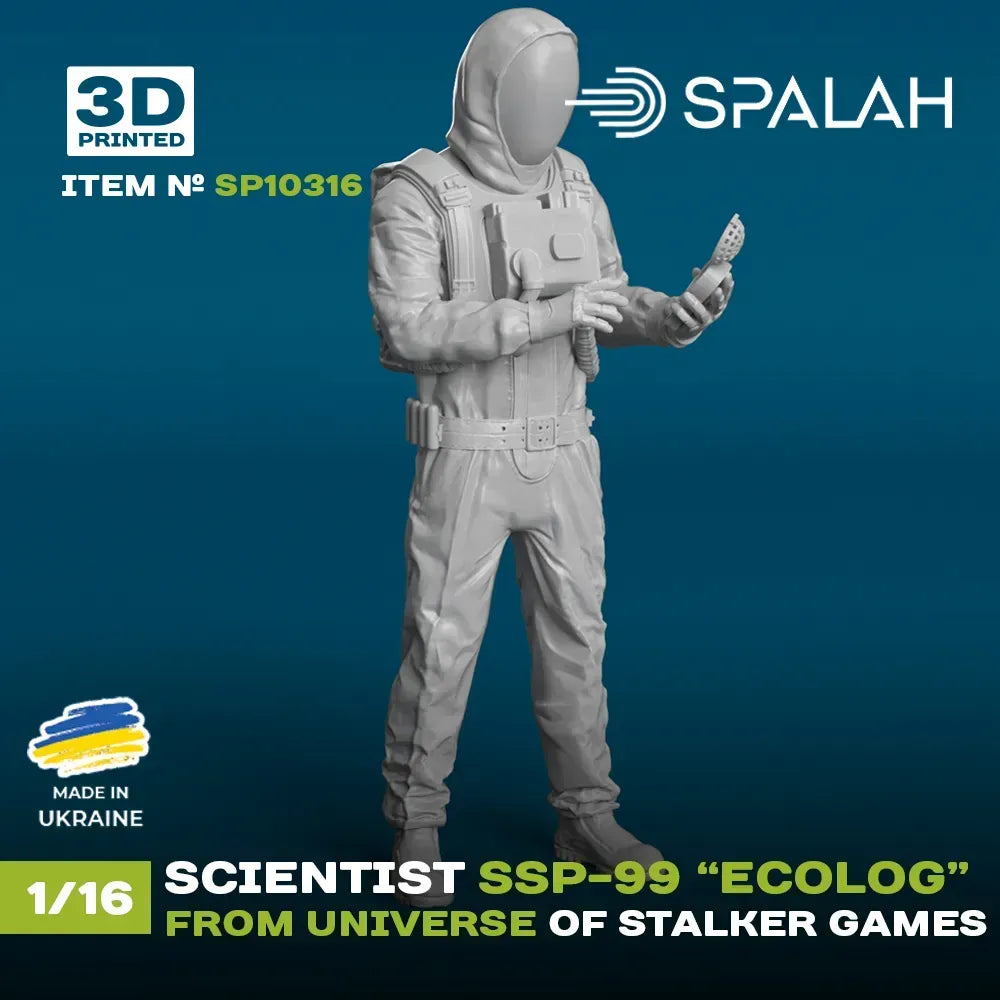 Spalah SP10316 Figure Scientist SSP-99 Ecologist from universe of STALKER Scale 1:16
