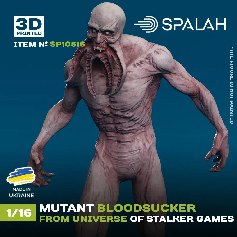 Spalah SP10516 Figure Mutant Bloodsucker from universe of STALKER Scale 1:16 | Detailed 3D Printed Resin Kit