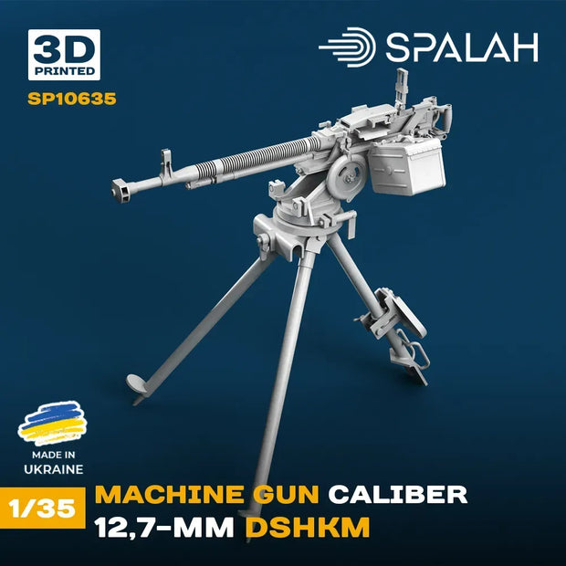 Spalah SP10635 Scale model Machine gun caliber 12.7-mm DShKM Scale Model Kit 1:35 | Detailed 3D Printed Resin Kit