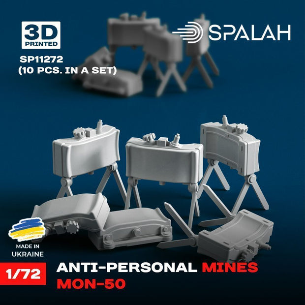 Spalah SP11272 Set of scale models "Anti-personnel mines MON-50", (10 pcs.) Scale 1:72