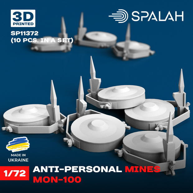 Spalah SP11372 Set of scale models "Anti-personnel mines MON-100", (10 pcs.) Scale 1:72