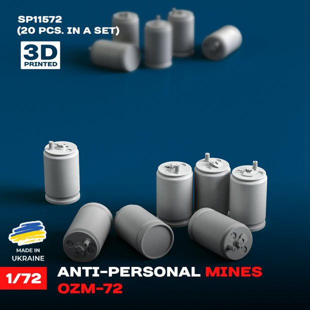 Spalah SP11572 Set of scale models "Anti-personnel mines OZM-72", (20 pcs.) Scale 1:72