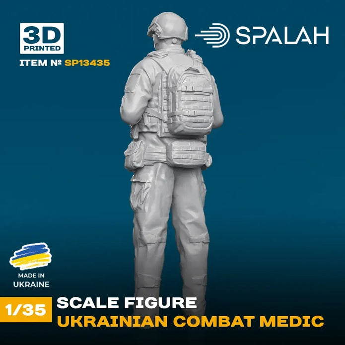 Spalah SP13435 Figure Ukrainian combat medic Scale Figure 1:35 | Detailed 3D Printed Resin Kit