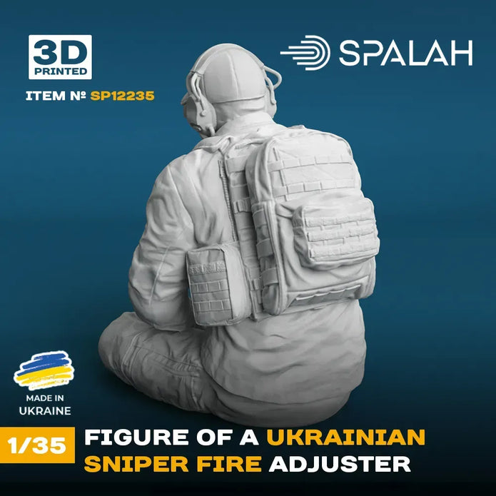Spalah SP12235 Figure Ukrainian sniper fire adjuster Scale Figure 1:35 | Detailed 3D Printed Resin Kit
