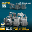 Spalah SP12435 Tactical military vest (5 pcs) Scale Model Kit for Diorama 1:35 | Detailed 3D Printed Resin Kit