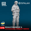 Spalah SP13472 Ukrainian combat medic Scale Figure Model 1:72 | Detailed 3D Printed Resin Kit