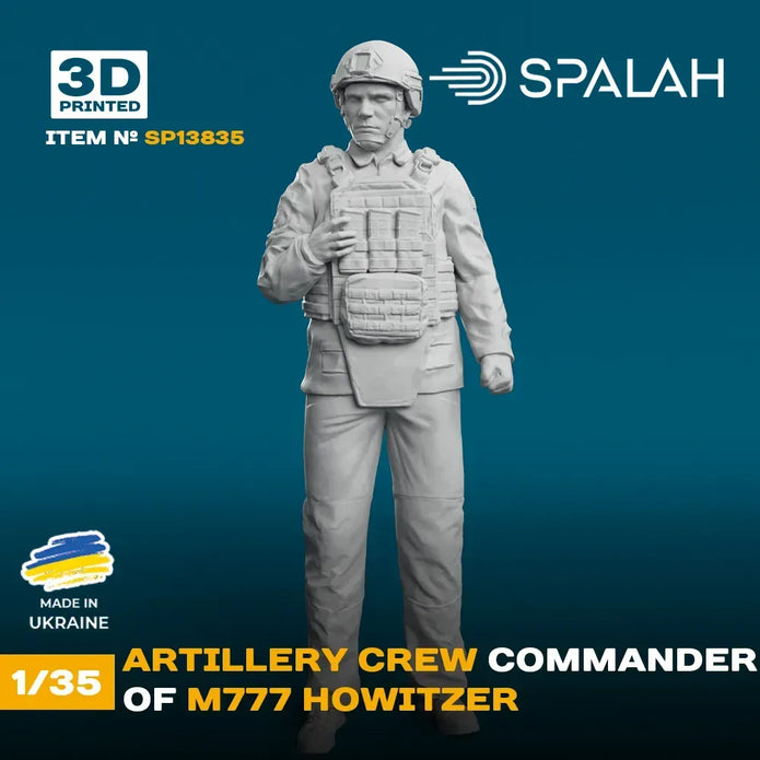 Spalah SP13835 Figure Artillery crew commander of M777 Howitzer Scale 1:35 | Detailed 3D Printed Resin Kit