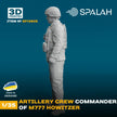 Spalah SP13835 Figure Artillery crew commander of M777 Howitzer Scale 1:35 | Detailed 3D Printed Resin Kit