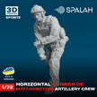Spalah SP13972 Horizontal gunner of M777 Howitzer Scale Figure Model 1:72 | Detailed 3D Printed Resin Kit