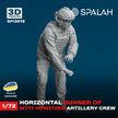 Spalah SP13972 Horizontal gunner of M777 Howitzer Scale Figure Model 1:72 | Detailed 3D Printed Resin Kit