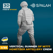 Spalah SP14035 Figure Vertical gunner of M777 Howitzer Scale Figure 1:35 | Detailed 3D Printed Resin Kit