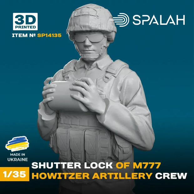 Spalah SP14135 Figure Shutter Lock of M777 Howitzer Scale 1:35 | Detailed 3D Printed Resin Kit