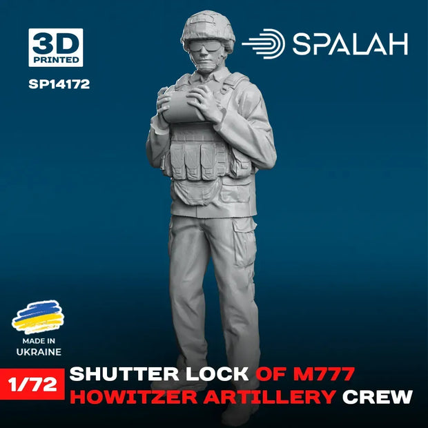 Spalah SP14172 Shutter Lock of M777 Howitzer Scale Model 1:72 | Detailed 3D Printed Resin Kit
