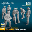 Spalah SP14235 Figure M777 Howitzer Artillery Crew Scale Figure 1:35 | Detailed 3D Printed Resin Kit