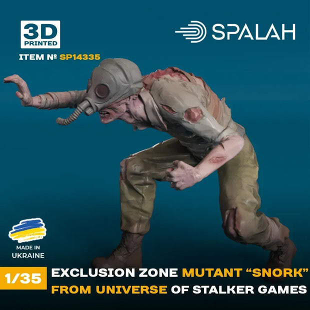 Spalah SP14335 Figure Exclusion zone mutant Snork from STALKER universe Scale 1:35 | Detailed 3D Printed Resin Kit