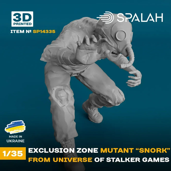 Spalah SP14335 Figure Exclusion zone mutant Snork from STALKER universe Scale 1:35 | Detailed 3D Printed Resin Kit