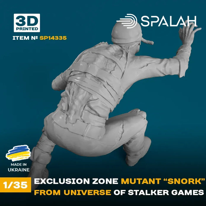 Spalah SP14335 Figure Exclusion zone mutant Snork from STALKER universe Scale 1:35 | Detailed 3D Printed Resin Kit
