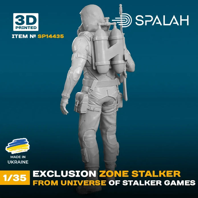 Spalah SP14435 Figure Exclusion Zone Stalker from STALKER universe Scale 1:35 | Detailed 3D Printed Resin Kit