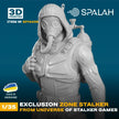 Spalah SP14435 Figure Exclusion Zone Stalker from STALKER universe Scale 1:35 | Detailed 3D Printed Resin Kit