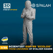 Spalah SP14635 Figure Scientist SSP-99 Ecologist from STALKER universe Scale 1:35 | Detailed 3D Printed Resin Kit