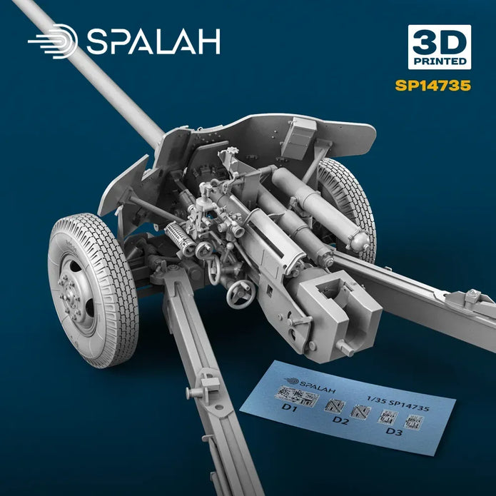 Spalah SP14735 MT-12 Rapira Scale Model Kit 1:35 | Detailed 3D Printed Resin Kit