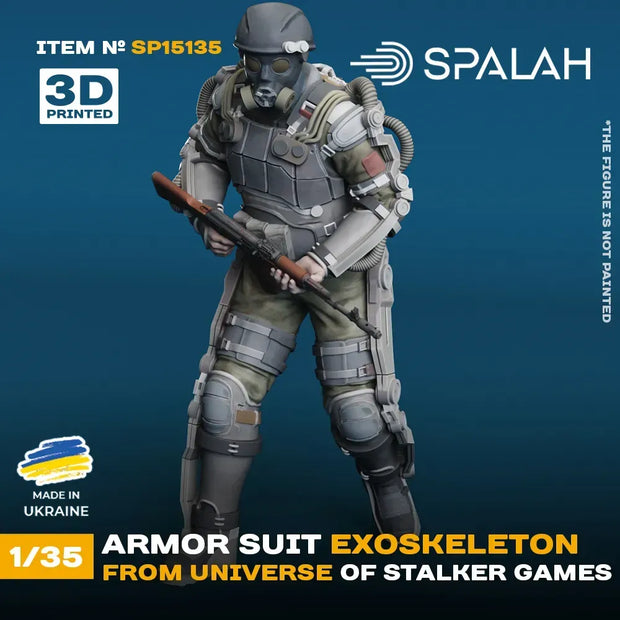 Spalah SP15135 Armor suit exoskeleton from STALKER game universe Scale Figure 1:35 | Detailed 3D Printed Resin Kit