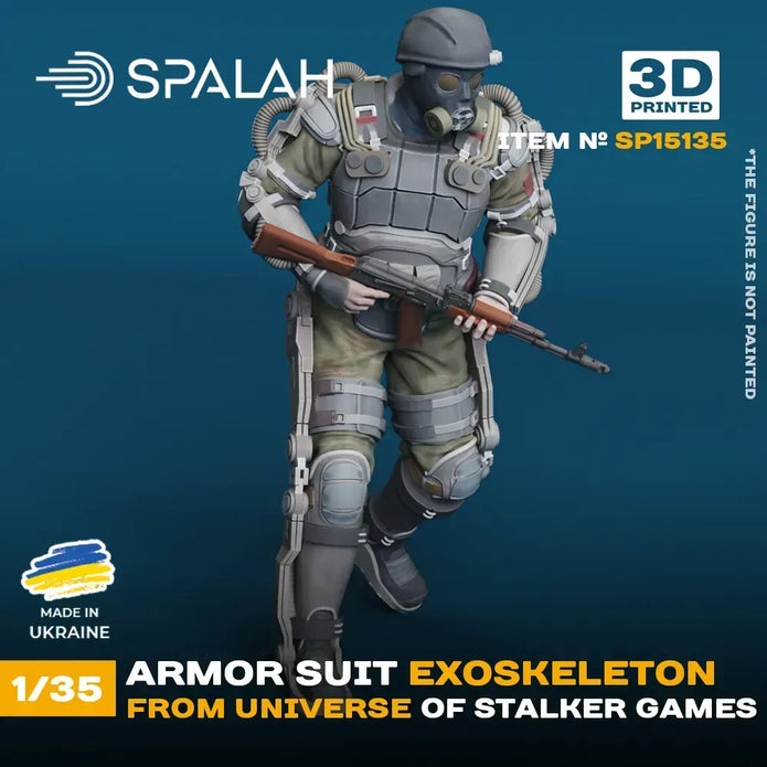 Spalah SP15135 Armor suit exoskeleton from STALKER game universe Scale Figure 1:35 | Detailed 3D Printed Resin Kit