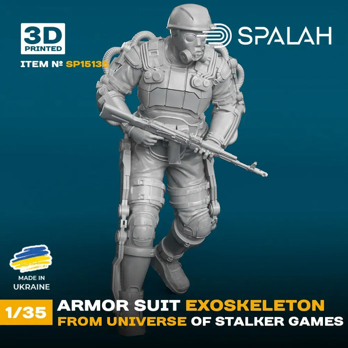 Spalah SP15135 Armor suit exoskeleton from STALKER game universe Scale Figure 1:35 | Detailed 3D Printed Resin Kit
