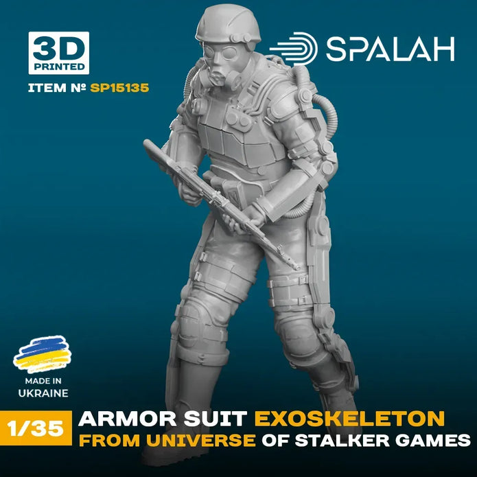 Spalah SP15135 Armor suit exoskeleton from STALKER game universe Scale Figure 1:35 | Detailed 3D Printed Resin Kit