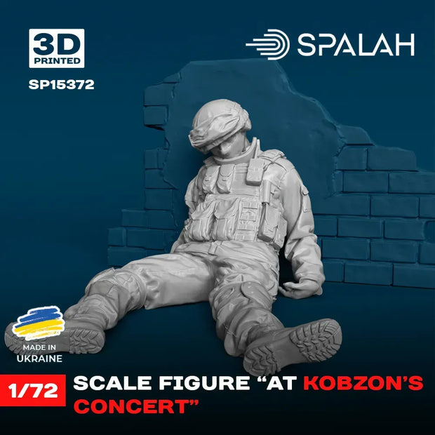 Spalah SP15372 Figure "At Kobzon's concert" Scale Figure Model 1:72 | Detailed 3D Printed Resin Kit