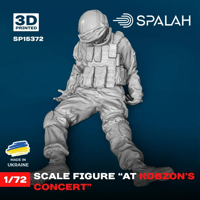 Spalah SP15372 Figure "At Kobzon's concert" Scale Figure Model 1:72 | Detailed 3D Printed Resin Kit